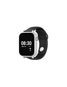 SaveWatch Plus 4G Blanco con Correa Negra de Silicona para Niños