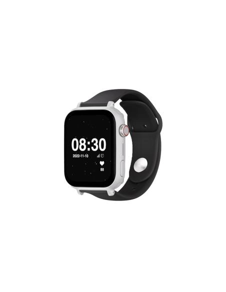 SaveWatch Plus 4G Blanco con Correa Negra de Silicona para Niños