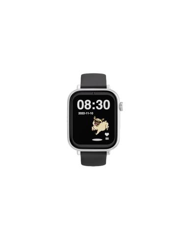 SaveWatch Plus 4G Blanco con Correa Negra de Silicona para Niños