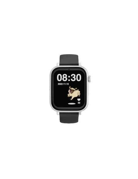 SaveWatch Plus 4G Blanco con Correa Negra de Silicona para Niños