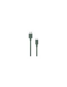 Cable Nubbeh Borealis USB-A a USB-C 1,5 m 3A Verde de Silicona Líquida