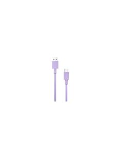 Cable Nubbeh Borealis USB-A a USB-C 1,5 m 3A Lila de Silicona Líquida