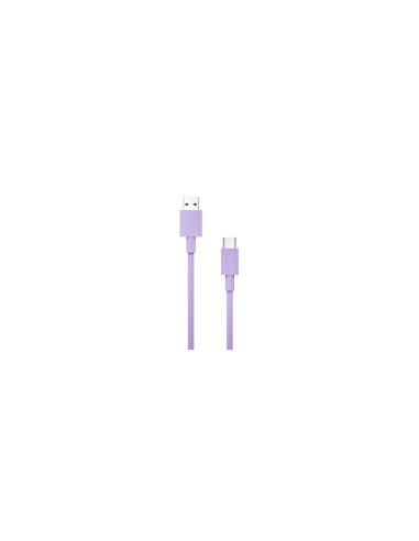 Cable Nubbeh Borealis USB-A a USB-C 1,5 m 3A Lila de Silicona Líquida