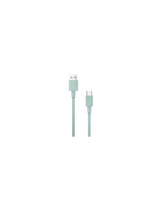Cable Nubbeh Borealis USB-A a USB-C 1,5 m 3A Turquesa de Silicona Líquida