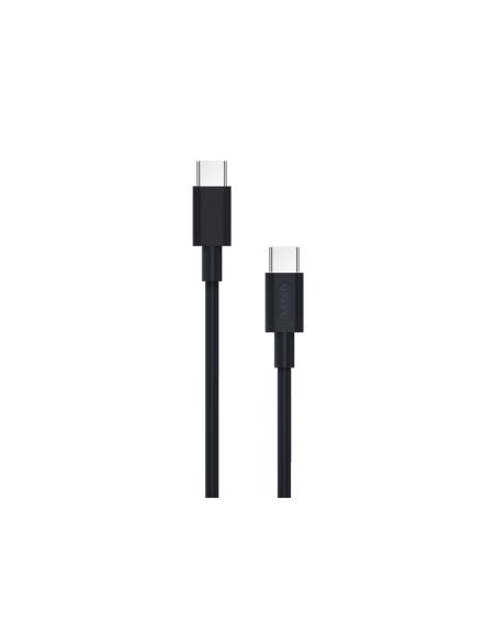 Cable Nubbeh Borealis USB-C a USB-C 1,5 m 3A Negro de Silicona Líquida