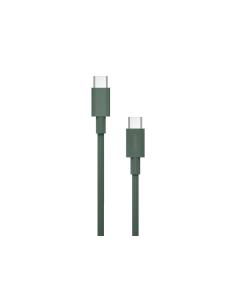 Cable Nubbeh Borealis USB-C a USB-C 1,5 m 3A Verde de Silicona Líquida