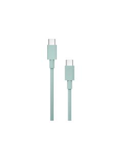 Cable Nubbeh Borealis USB-C a USB-C 1,5 m 3A Turquesa de Silicona Líquida