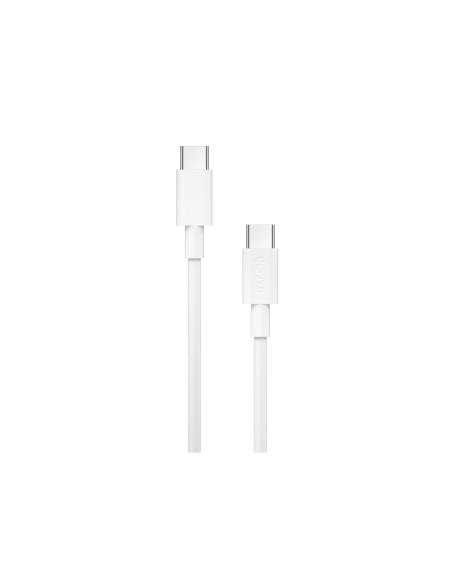 Cable Nubbeh Borealis USB-C a USB-C 1,5 m 3A Blanco de Silicona Líquida