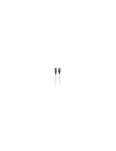 Cable Nubbeh Elisium LED Multicolor USB-A a USB-C 1 m 3A TPE
