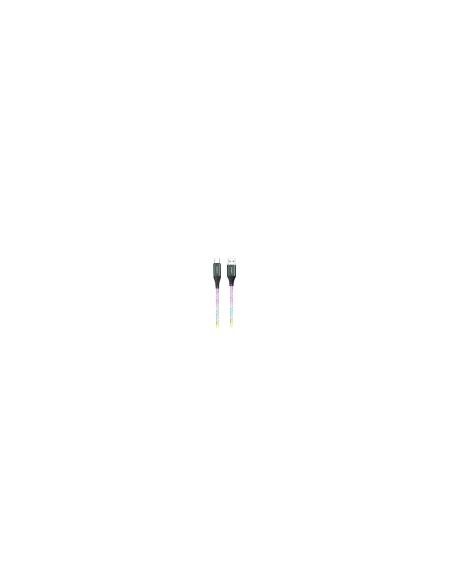 Cable Nubbeh Elisium LED Multicolor USB-A a USB-C 1 m 3A TPE
