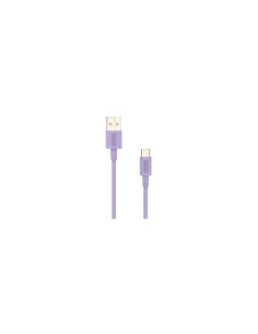 Cable Nubbeh Elisium USB-C a USB-A 1 m 3A Lila TPE