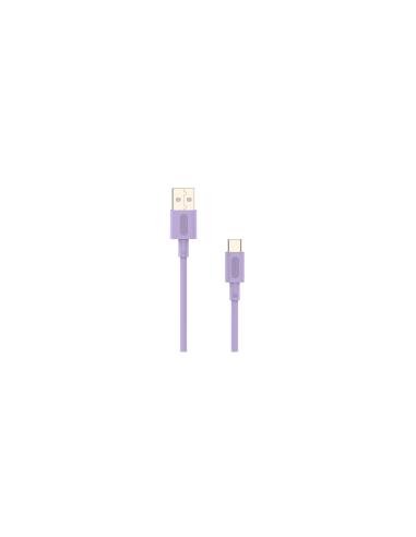 Cable Nubbeh Elisium USB-C a USB-A 1 m 3A Lila TPE
