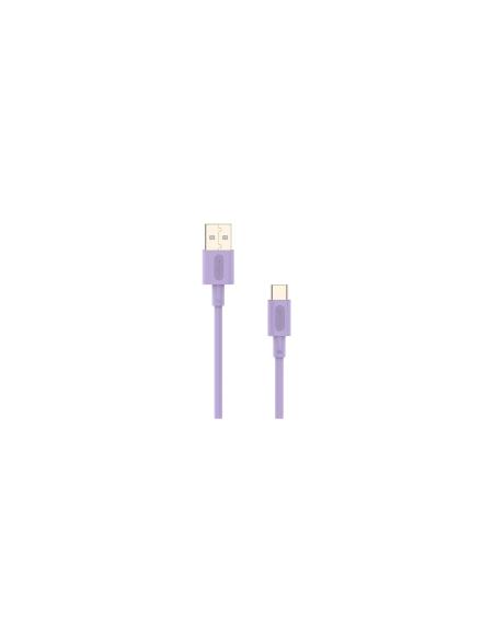 Cable Nubbeh Elisium USB-C a USB-A 1 m 3A Lila TPE