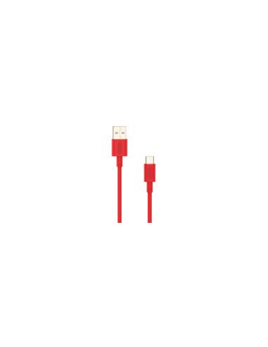 Cable Nubbeh Elisium USB-C a USB-A 1 m 3A Rojo TPE