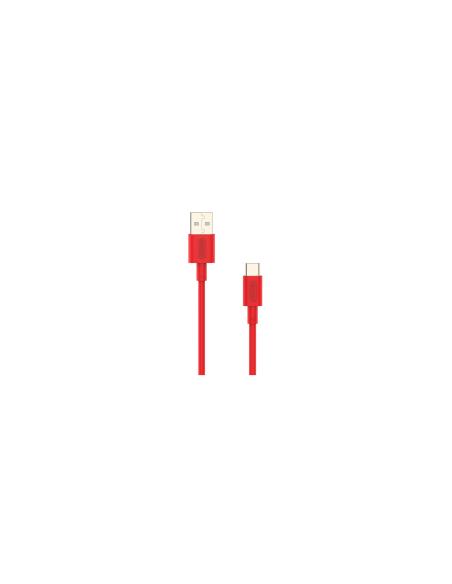 Cable Nubbeh Elisium USB-C a USB-A 1 m 3A Rojo TPE
