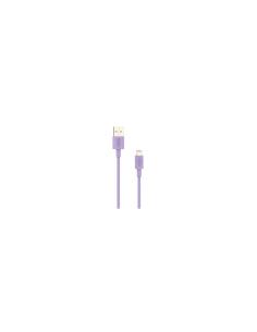 Cable Nubbeh Elisium Lightning a USB-A 1 m 2A Lila TPE