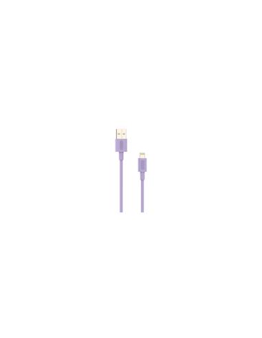 Cable Nubbeh Elisium Lightning a USB-A 1 m 2A Lila TPE