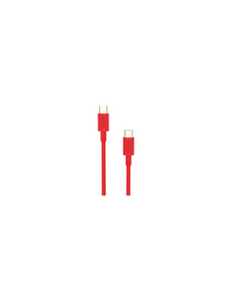 Cable Nubbeh Elisium USB-C a USB-C 1 m 3A Rojo TPE