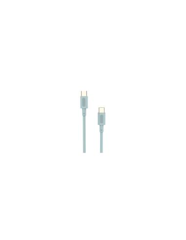 Cable Nubbeh Elisium USB-C a USB-C 1 m 3A Turquesa TPE