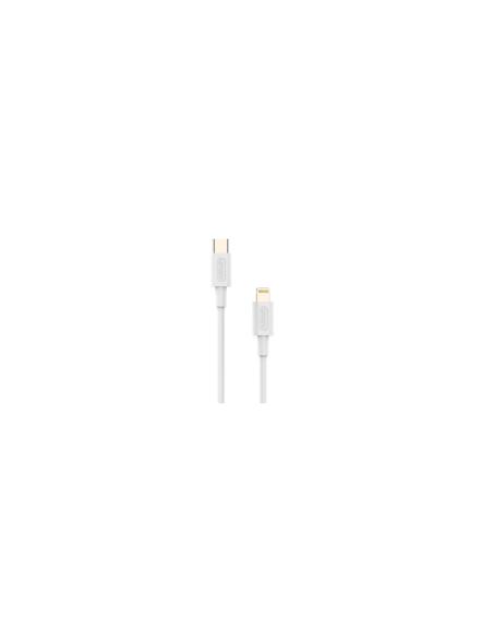 Cable Nubbeh Elisium Lightning a USB-C 1 m 2A Blanco TPE