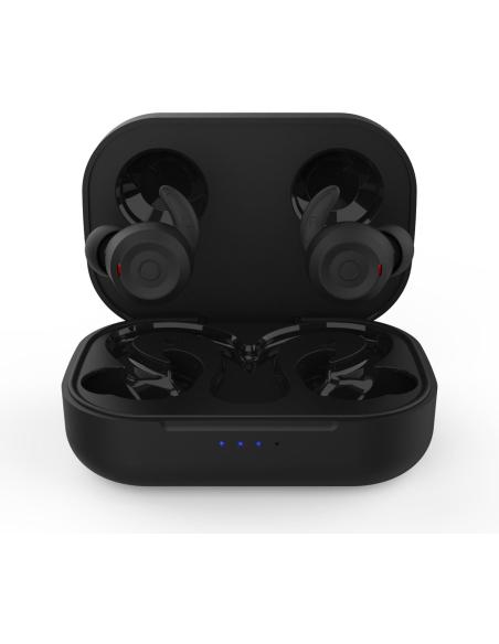 Auriculares Nubbeh Breeze Sport Inalámbricos Negros con Estuche de Carga 60/400 mAh