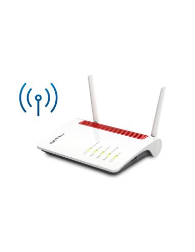 FRITZ! Box 6850 LTE router inalámbrico Gigabit Ethernet Doble banda (2,4 GHz / 5 GHz) 3G 4G Rojo, Blanco