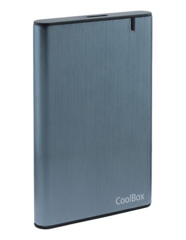 CoolBox CAJA/CARCASA HDD/SSD 2.5" SLIMCHASE A-2550 USB3.2 GEN1 SCREWLESS ALUMINIO