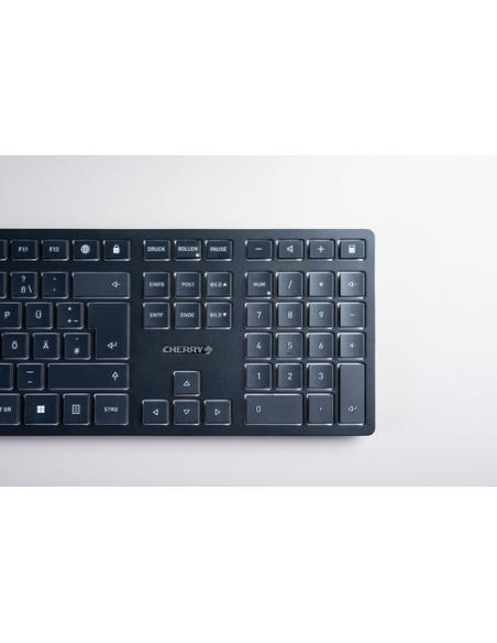 CHERRY KW 9100 SLIM teclado Universal RF Wireless + Bluetooth QWERTY Español Negro