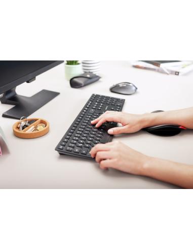 CHERRY KW 9100 SLIM teclado Universal RF Wireless + Bluetooth QWERTY Español Negro