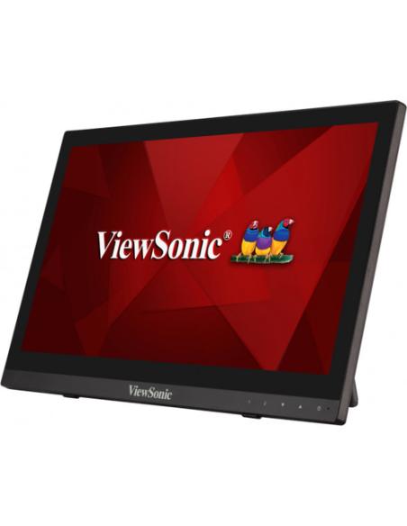Viewsonic TD1630-3 pantalla para PC 39,6 cm (15.6") 1366 x 768 Pixeles HD LCD Pantalla táctil Multi-usuario Negro