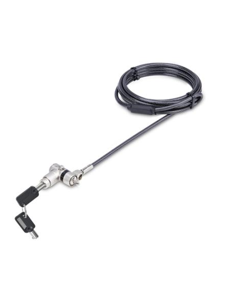 StarTech.com Cable de Seguridad con Candado Universal 3 en 1 para Portátil - Cable Antirrobo Compatible con Noble Wedge&reg;/Nan
