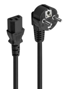 Ewent EC1920 cable de transmisión Negro 1,5 m Enchufe tipo F C13 acoplador