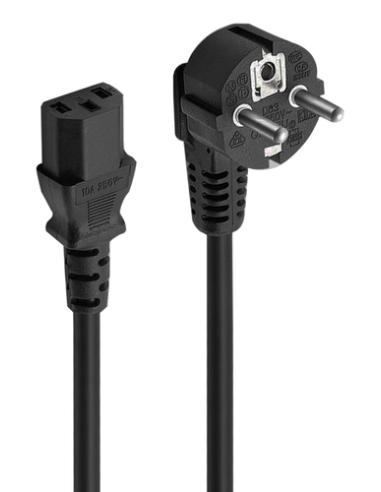 Ewent EC1920 cable de transmisión Negro 1,5 m Enchufe tipo F C13 acoplador