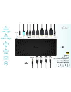 i-tec USB 3.0 / USB-C / Thunderbolt, 3x 4K Docking Station Gen 2 + Power Delivery 100W 2