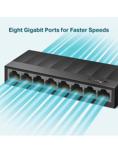 TP-Link LS1008G switch No administrado Gigabit Ethernet (10/100/1000) Negro