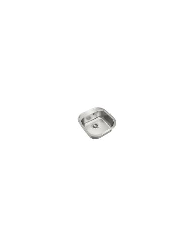 Teka Stylo 1C Lavabo sobre-encimera Plaza Acero inoxidable
