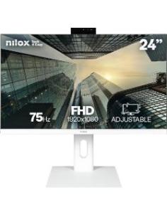 monitor 23.8' nxm24regweb01 con webcam 1920x1080 a 75hz full hd ips 5ms 250cd/m2 1000:1 (tipico) 16:9 hdmi displayport vga micro