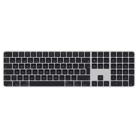 Teclado magic keyboard bluetooth numerico formato normal negro para modelos de mac con chip de apple