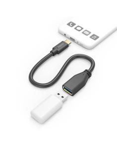 Hama 00201605 cable USB USB 3.2 Gen 1 (3.1 Gen 1) 0,15 m USB C USB A 5 Gbit/s Negro