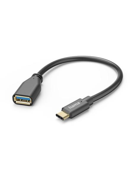 Hama 00201605 cable USB USB 3.2 Gen 1 (3.1 Gen 1) 0,15 m USB C USB A 5 Gbit/s Negro