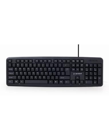 Gembird KB-U-103-ES teclado Hogar USB Español Negro