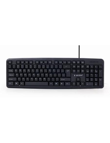 Gembird KB-U-103-ES teclado Hogar USB Español Negro