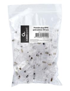 Cablexpert PLUG3UP6/100 conector 1 Transparente 2