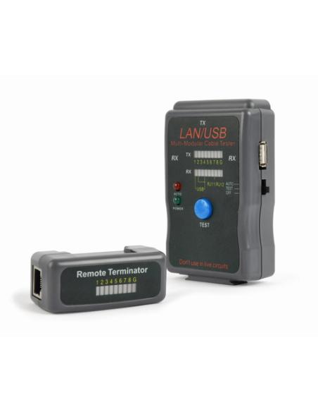 Cablexpert NCT-2 comprobador de cables de red Negro