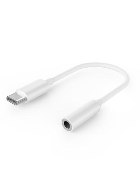 Gembird GMB Audio A-CM-3.5F-01 cable de audio 0,1 m 4-pins 3.5 mm USB Tipo C Blanco