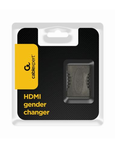 Gembird A-HDMI-FF cambiador de género para cable Negro