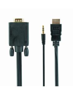 Gembird A-HDMI-VGA-03-6 adaptador de cable de vídeo 1,8 m HDMI tipo A (Estándar) VGA (D-Sub) + 3,5mm Negro