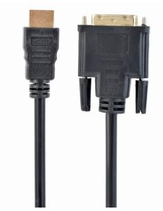 Gembird 1.8m, HDMI/DVI, M/M 1,8 m DVI-D Negro