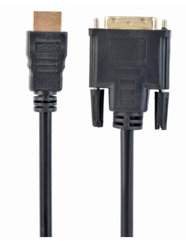 Gembird 1.8m, HDMI/DVI, M/M 1,8 m DVI-D Negro