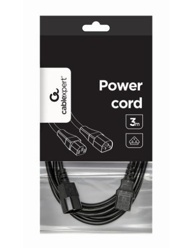 Gembird PC-189-VDE-3M cable de transmisión Negro C14 acoplador